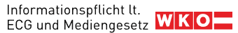Informationspflicht lt. ECG und Mediengesetz (WKO Link)